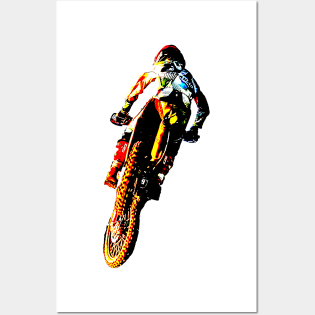 motocross Wall Art by rickylabellevie